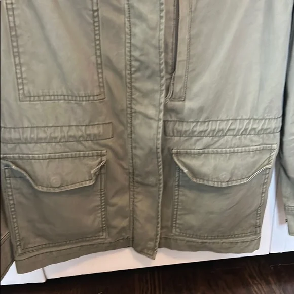 Madewell Green Utility Jacket with Stand-Up Collar - Picture 3 of 6